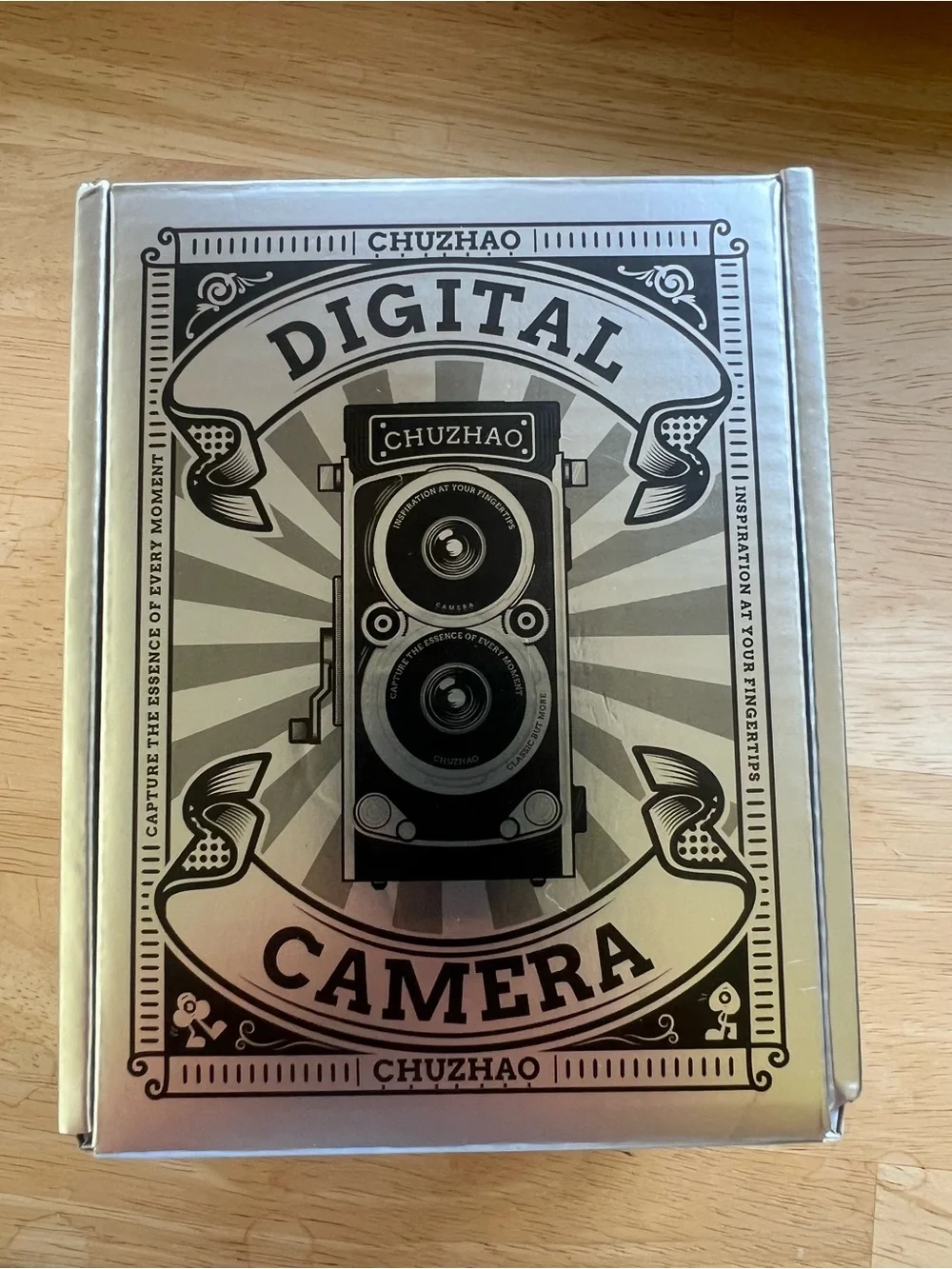 Silver Digital Camera - Retro Design